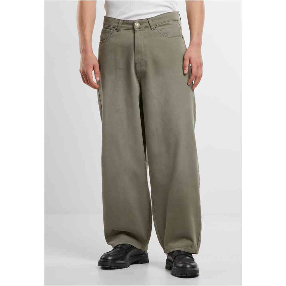 Urban Classics - Tapered Heavy Ounce Baggy Pantalon coupe standard - Olive verte